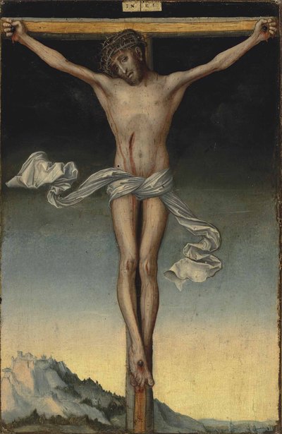 بالألمانية: Christus am Kreuz المسيح على الصليب بواسطة لوكاس كراناش الأكبر