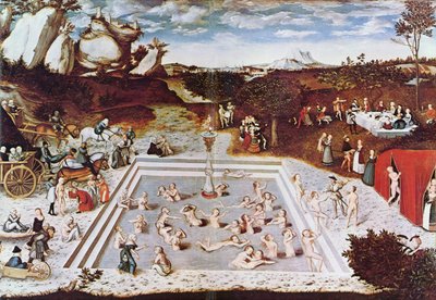 الألمانية: Der Jungbrunnen Der Jungbrunnen ينبوع الشباب بواسطة لوكاس كراناش الأكبر