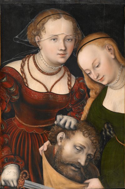 الألمانية: Judith mit dem Haupt des Holofernes und einer Dienerin Judith mit dem Haupt des Holofernes und einer Dienerin Judith with the head of Holofernes and a servant بواسطة لوكاس كراناش الأكبر