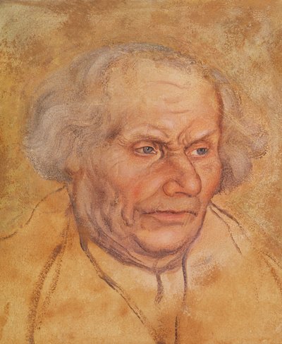 صورة هانز لوثر (1459-1530) ، والد مارتن لوثر (قلم رصاص ومرحاض على الورق) بواسطة Lucas Cranach the Elder