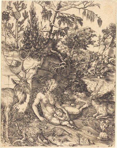 توبة القديس يوحنا الذهبي الفم بواسطة Lucas Cranach the Elder