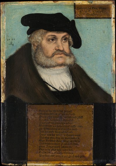 فريدريش الثالث (1463 - 1525) ، ناخب ساكسونيا الحكيم ، حرر هذا في Wikidat بواسطة لوكاس كرانش الأكبر وورشة العمل