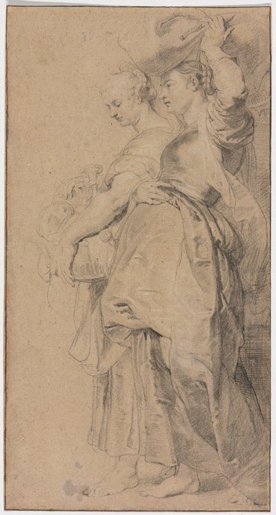 بنات لوط الهاربات من سدوم بواسطة Lucas Emil Vorsterman