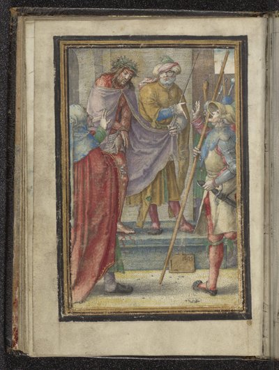 عرض المسيح للناس (Ecce Homo) آلام المسيح (عنوان السلسلة) بواسطة لوكاس فان ليدن