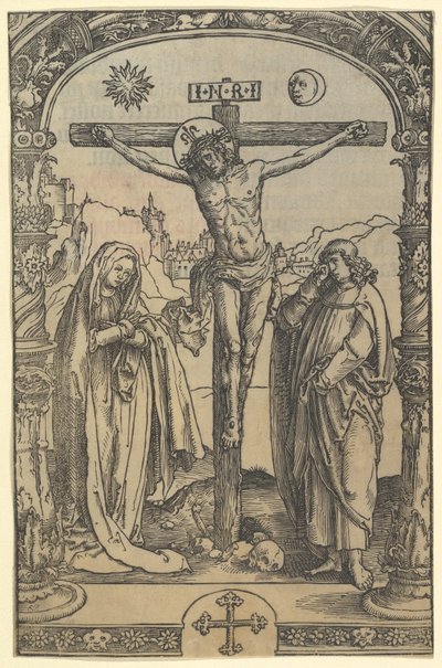 الصلب المستخدم في Missale Traiectense Utrecht Missal ، ليدن ، 1514 ، ج .1512. بواسطة لوكاس فان ليدن