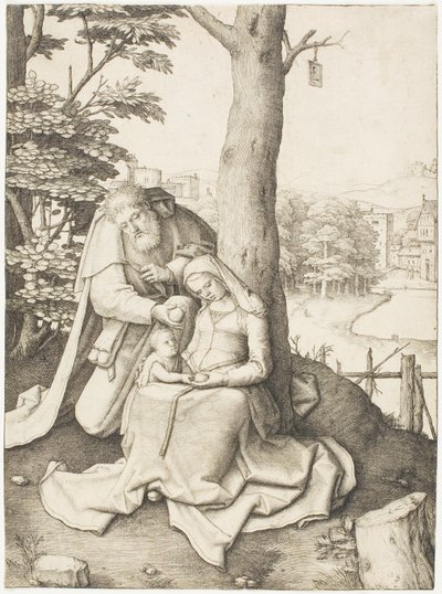العائلة المقدسة بواسطة Lucas van Leyden