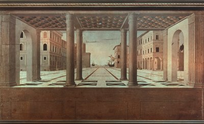 منظر مثالي للوتشيانو لورانا (1420-1479). بواسطة لوسيانو لورانا