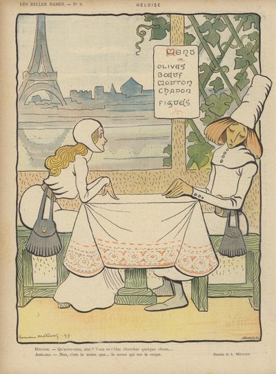 رسم توضيحي لـ Le Rire بواسطة Lucien Metivet