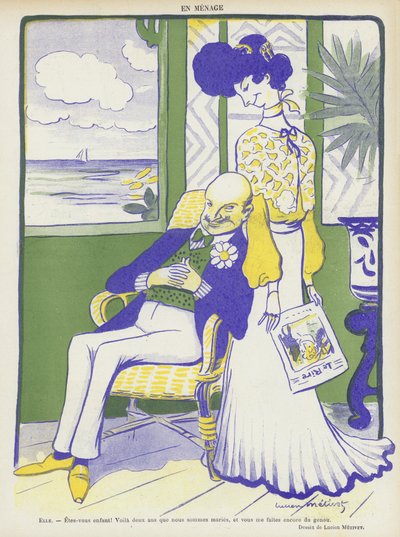 رسم توضيحي لـ Le Rire بواسطة Lucien Metivet