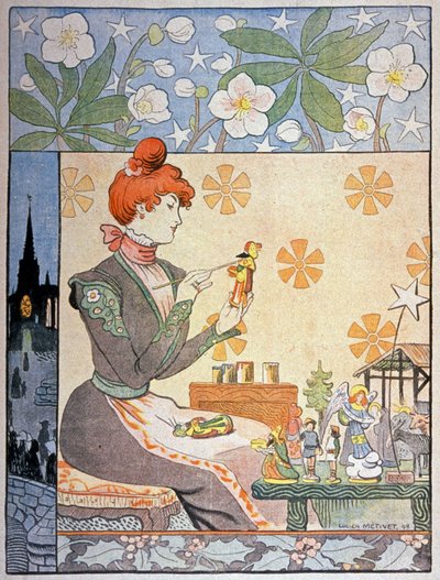 لوحة سانتونات في بروفانس. 1898 (رسم توضيحي) بواسطة لوسيان ميتيفيت