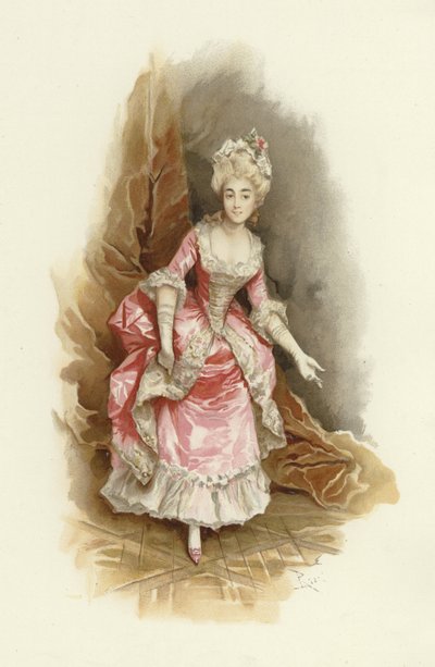 رسم توضيحي لمدرسة فضيحة (chromolitho) بواسطة لوسيوس روسي