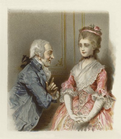 رسم توضيحي لمدرسة فضيحة (chromolitho) بواسطة لوسيوس روسي