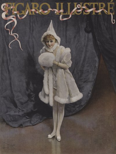 ابنة الأب عيد الميلاد. غلاف لو فيجارو إلوستري ، ديسمبر 1894 بواسطة لوسيوس روسي