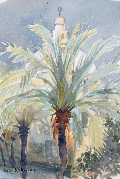 Old City Palms I ، القدس ، 2019 (بدون ورق على ورق) بواسطة لوسي ويليس