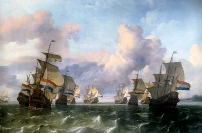 الجناح الهولندي لشركة الهند. اللوحة بواسطة Ludolf Backhuysen (1631-1708) Ec. هول. بواسطة لودولف الأول باكهويسن