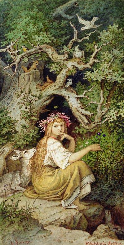 Wood Nymph 88: Waldmaerchen بواسطة Ludwig Adrian Richter