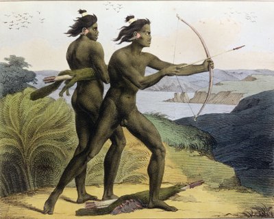 الصيد في خليج سان فرانسيسكو ، من "Voyage Pittoresque Autour du Monde" ، محفور بواسطة Jean Augustin Franquelin (1798-1839) تم نشره عام 1822 بواسطة لودفيج شوريس