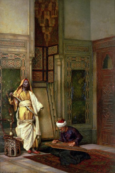 د الحارس مع لاعب Zither في الداخل بواسطة لودفيج الألمانية
