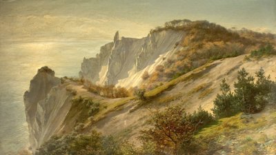 مناظر الخريف لمونس كليف ، الدنمارك ، 1882 بواسطة لودفيج هانز فيشر