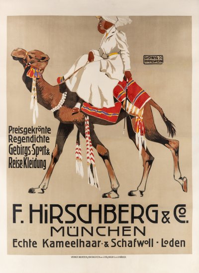 Hirschberg & Co. ملابس الرياضة والسفر ، 1907. بواسطة لودفيج هولوين