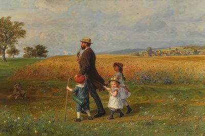 المشي يوم الأحد. 1889 بواسطة لودفيج كناوس