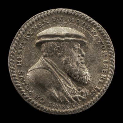 شارل الخامس ، 1500-1558 ، ملك إسبانيا 1516-1556 ، الإمبراطور الروماني المقدس 1519 [الوجه] ، 1542. بواسطة لودفيج نيوفارير