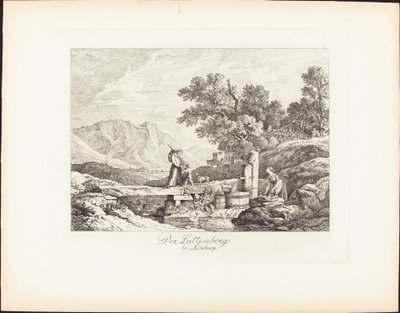 Lattenberg بالقرب من سالزبورغ بواسطة Ludwig Richter