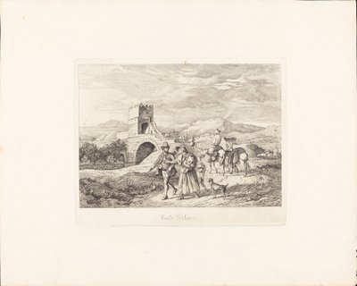 جسر سالارو بواسطة Ludwig Richter