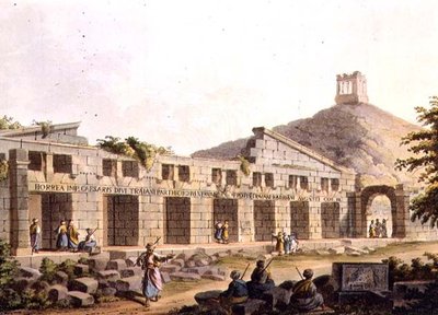 مخزن الحبوب القديم في Cacamo ، اللوحة 3 من "Views in the Ottoman Empire" ، حانة. بواسطة روبرت بوير (1758-1834) 1803 (أكواتينت) بواسطة لويجي (بعد) ماير