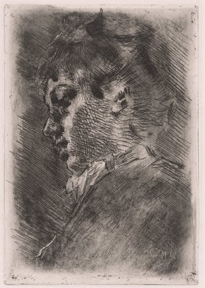 صورة لامرأة شابة في الملف الشخصي بواسطة لويجي كونكوني