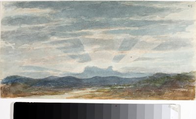 منظر طبيعي ، مؤثرات ضوئية (ألوان مائية ، قبل 1825) بواسطة لويجي جاريبو