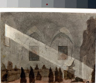 قاعة طعام في دير (ألوان مائية ، حوالي 1825) بواسطة لويجي جاريبو