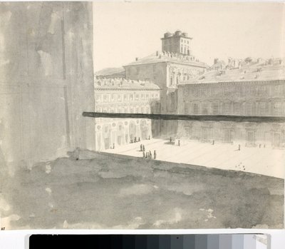 عرض مربع من نافذة ، إيطاليا (لافيس ، حوالي 1825) بواسطة لويجي جاريبو