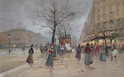 أمسية في أوبرا كوارتييه في Grands Boulevards ، أوائل القرن العشرين] بواسطة لويجي لوير