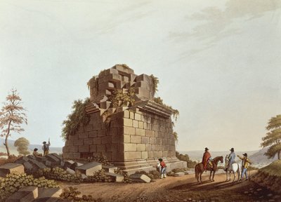 قاعدة العمود الضخم ، صقلية ، رسم إيضاحي من مشاهد إيطاليا بواسطة لويجي ماير بواسطة لويجي ماير