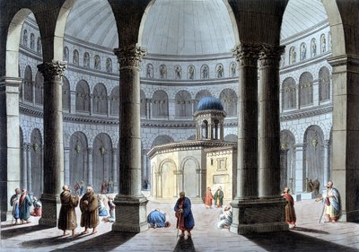 كنيسة القيامة في "" منظر للسيادة العثمانية في أوروبا في آسيا وجزر البحر الأبيض المتوسط الأخرى ". من الرسوم الأصلية لويجي ماير ، لندن بواسطة لويجي ماير