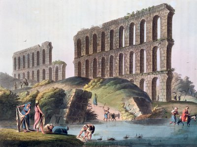 "أطلال القناة الكبرى بقرطاج القديمة" ، تونس ، 1803 بواسطة لويجي ماير