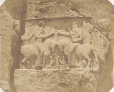 الإغاثة الأساسية في Nakshi Rustam ، 1858. بواسطة لويجي بيسشي