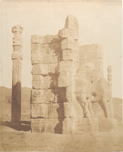 باب المدخل إلى أطلال برسيبوليس ، 1858. بواسطة لويجي بيسشي