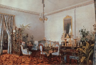 صالون Varvara Obreskoffs ، 1848 (مرحاض على ورق) بواسطة لويجي بريمازي