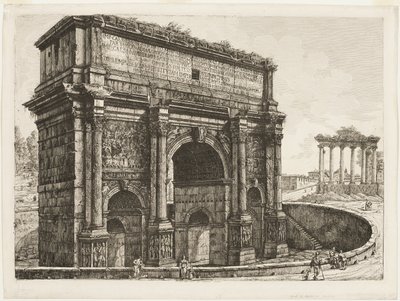 قوس سبتيموس سيفيروس بواسطة Luigi Rossini