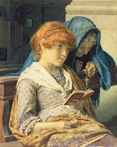 في الكنيسة ، 1883 بواسطة لويجي دا ريوس