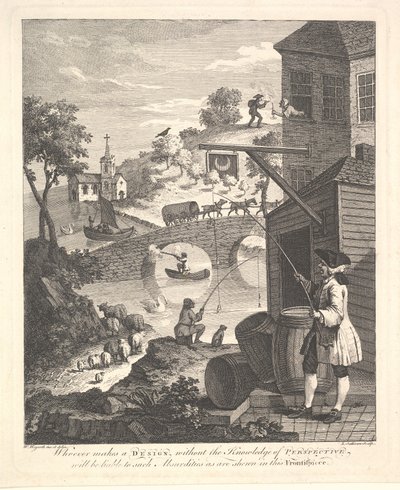 هجاء على منظور زائف: صورة من منظور كيربيس ، فبراير 1754. بواسطة لوك سوليفان