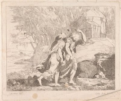 Deucalion و Pyrrha بعد الطوفان بواسطة ليديا بيتس