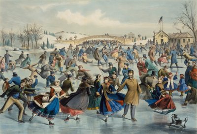 سنترال بارك ، وينتر - The Skating Pond ، ١٨٦٢. بواسطة ليمان ويتمور أتواتر