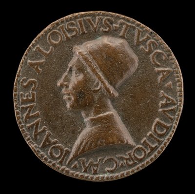 جيوفاني ألفيس توسكاني ، ج. 1450-1478 ، مستشار قانوني في ميلانو ، محامي كونستوري ... [الوجه]. بواسطة ليسيبوس جونيور