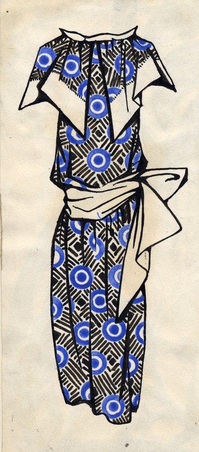 تصميم لفستان ، 1924. بواسطة ليوبوف سيرجيفنا بوبوفا