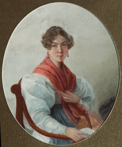 صورة لـ NA Vasilyeva ، 1835 بواسطة ليوبوف ستيبانوفنا بوروزدنا ستروميلوفا