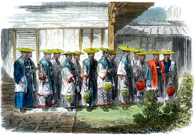 حارس الليل في Jeddo Edo ، اليابان ، 1864. بواسطة جاكسون