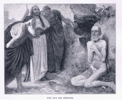 أيوب وأصدقاؤه ، من مجلة الفن 1893 ، كاسيل وشركاه بواسطة M. Lavergne